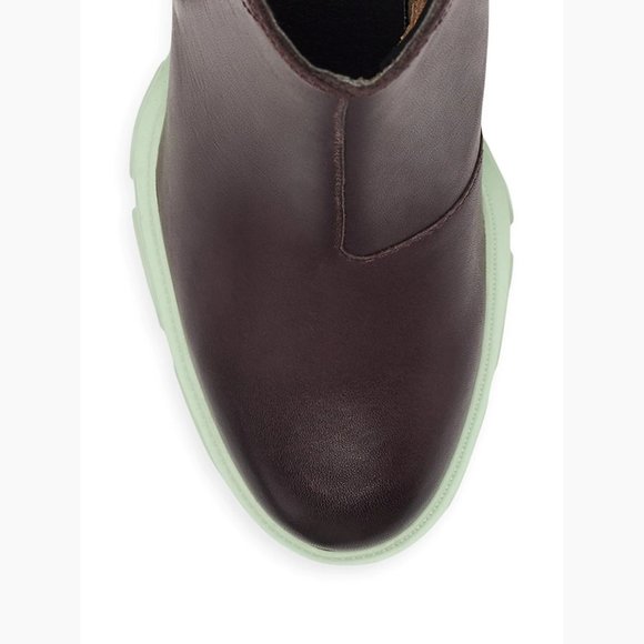 NEW Sorel Sizes 7.5, 8 Waterproof Brex Leather High-Heel Chelsea Boots, Cinder - Picture 4 of 6